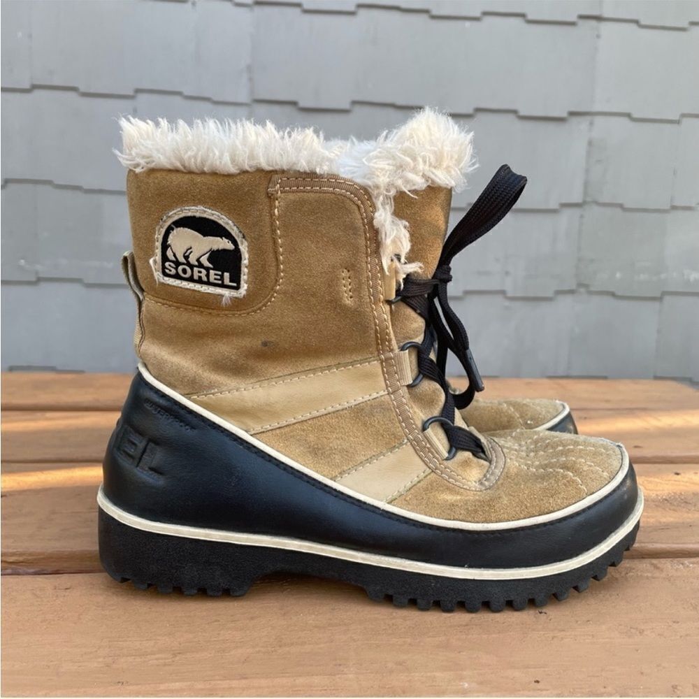 Sorel Tivoli II Womens Winter Snow Boots Size 6 Suede Waterproof‎ NL2089-373
